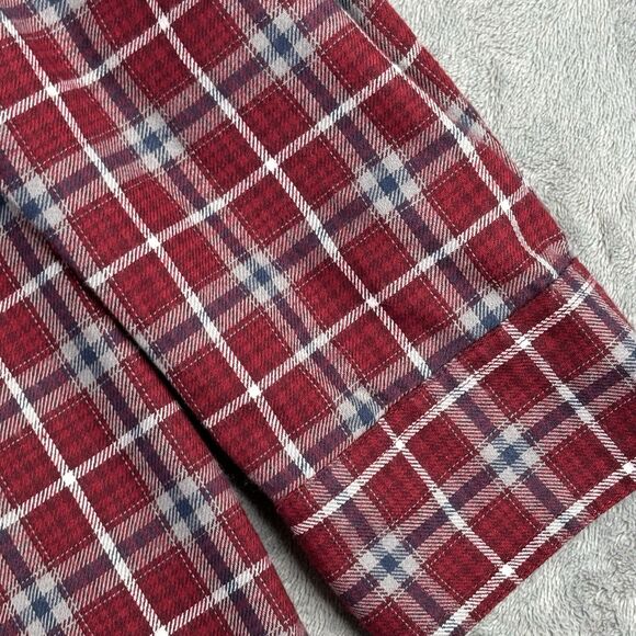 Wrangler Shirt Mens 2X Western Long Sleeve Red Gray Plaid‎ Button Cotton Blend - Picture 8 of 9
